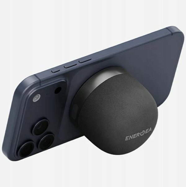 Energea Magaudio Go Plus Qi MagSafe Ασύρματο Ηχείο Bluetooth Γραφίτης