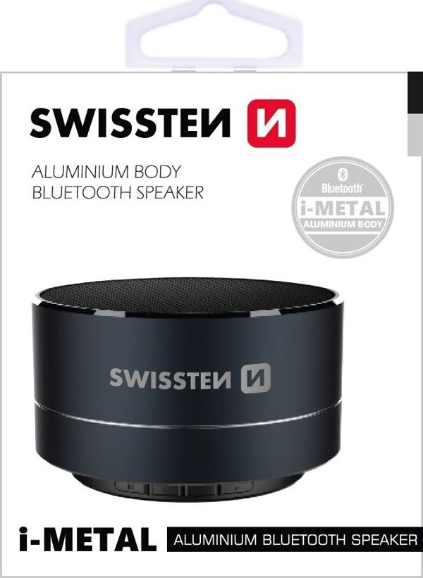 Swissten Ηχείο i-Metal Μαύρο (52104431)