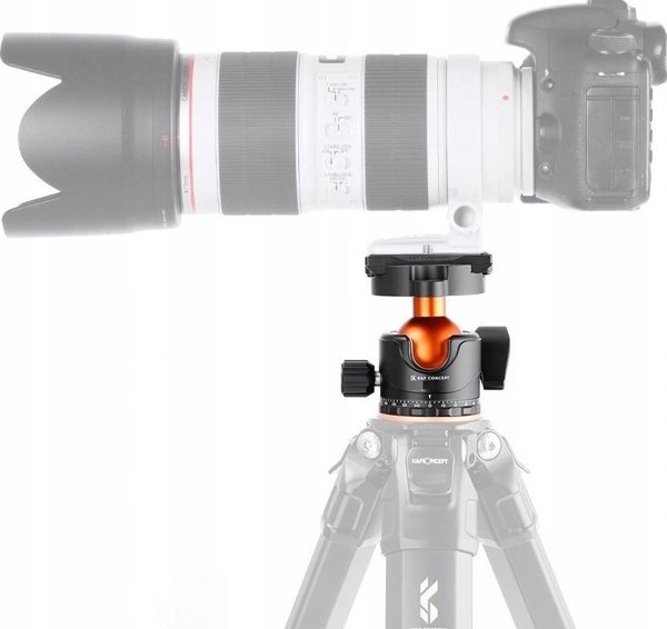 K&F Concept BH-36L Πανοραμική Κεφαλή Τριπόδου 3D, 16kg, Αλουμίνιο, Arca Swiss Type