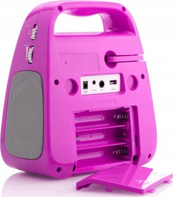 Φορητό Ηχείο GoGEN Boombox με Καραόκε BOBKARAOKEP, Ροζ Κουνέλι
