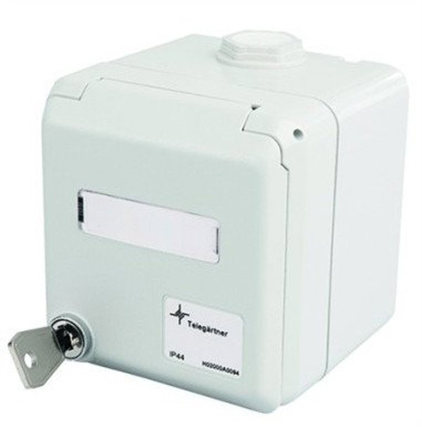 Gniazdo TELEGRTNER IP44 AP με Κλειδαριά, για 2x Μονάδες AMJ / UMJ