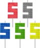 GoDan Κερί γενεθλίων Κυβικά, αριθμός 5, ύψος 5.5 εκ.