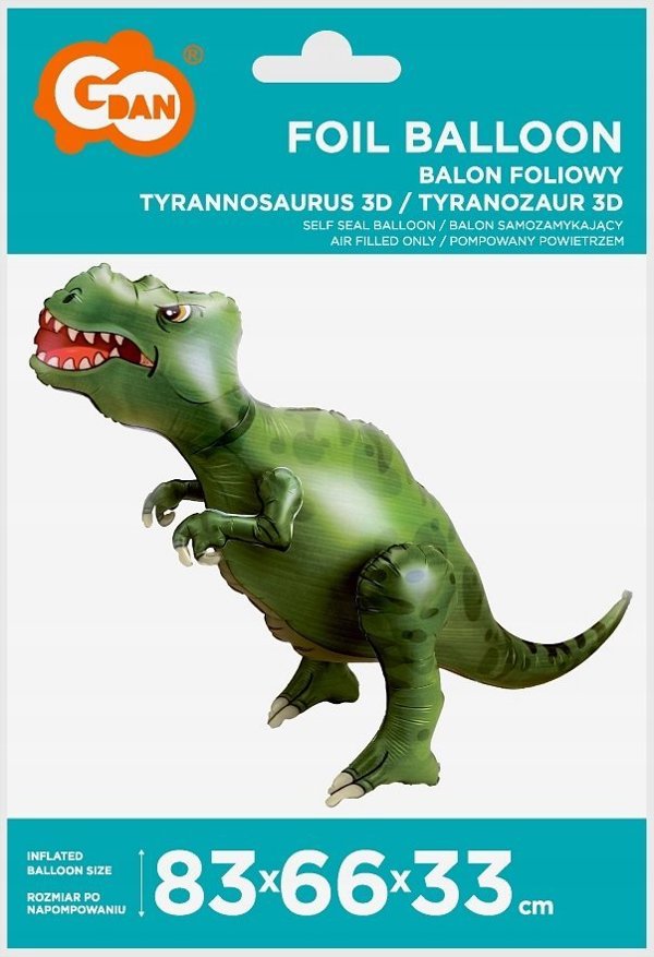 GoDan Balon foliowy Tyranozaur 3D BF-AT3D 77244