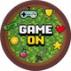 GoDan Talerzyki papierowe Game On 18cm 6szt