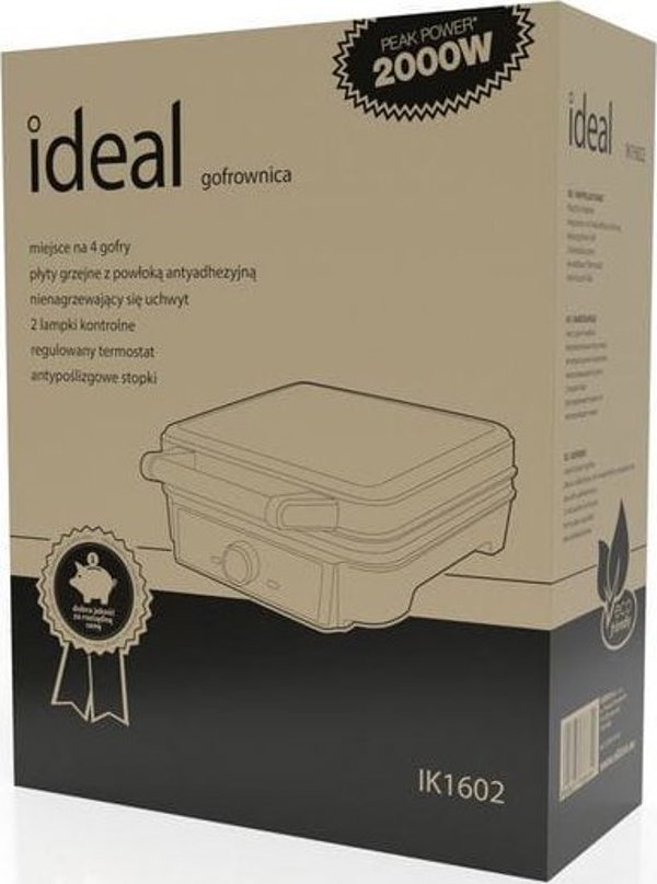 Gofrownica Ideal Gofrownica Ideal IK1602 1200W