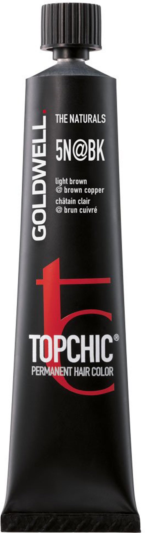 Goldwell Goldwell, TopChic, Permanent Hair Dye, 5N@BK Light Brown Natural, 60 ml For Women