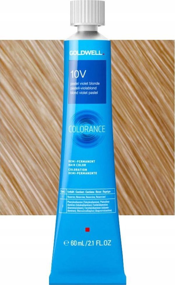 Goldwell Colorance Ημιμόνιμη Βαφή Μαλλιών 10V Παστέλ Βιολετί Ξανθό 60ml για Γυναίκες