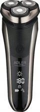 Adler AD 2933 Ανδρική Ξυριστική Μηχανή, Αδιάβροχη IPX7, Επαναφορτιζόμενη USB-C, με Οθόνη LCD, 180' Αυτονομία, Γκρι