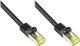 Good Connections RJ45 Patch Cable withCat.7 RohCable and Rastnasenschutz (RNS), S/FTP, PiMF, halogen free, 600MHz, OFC, black, 0,25m, Good Connections (8070R- 003S)