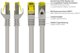 Good Connections RJ45 Patch Cable withCat.7 RohCable and latch protection (RNS), S/FTP, PiMF, halogen free, 600MHz, OFC, gray, 40m, Good Connections (8070R- 400)