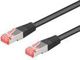 Goobay Patchkabel RJ45, S/FTP, Cat6a, Czarny, 5m (93820)