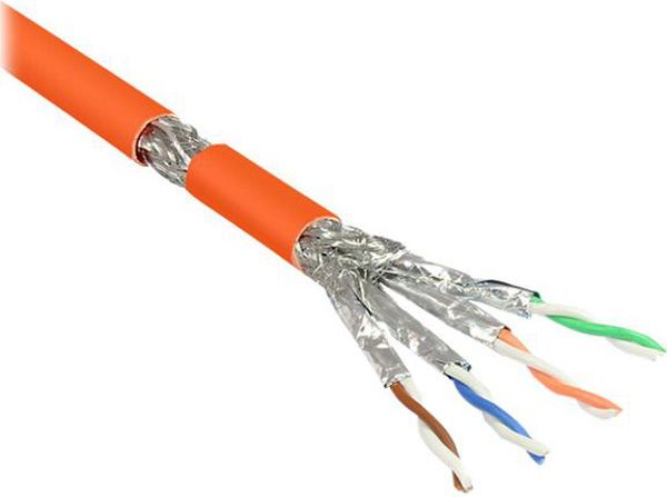 Good Connections Καλώδιο RJ-45/RJ-45 κατηγορίας 7 S/FTP 50m πορτοκαλί