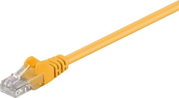 Goobay Goobay 68376 CAT 5e patch cable, U/UTP, yellow, 5 m