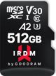 Κάρτα GoodRam IRDM M2AA MicroSDXC 512 GB Class 10 UHS-I/U3 A2 V30 (IR-M2AA-5120R12)