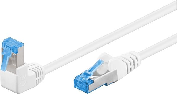 Goobay Patchcord S/FTP Kat. 6A 0,5m λευκό