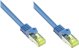 Good Connections RJ45 Patch Cable with Cat.7 Raw Cable and Snap-in Protection (RNS®), S / FTP, PiMF, Halogen Free, 600MHz, OFC, Blue, 1.5m, Good Connections® (8070R-015B)