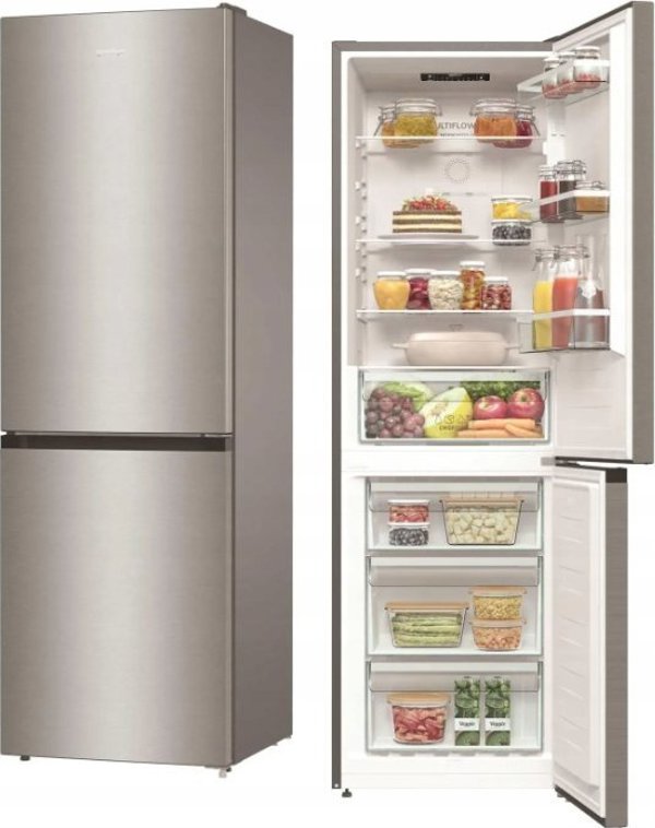 Gorenje NRK61CS2XL4 Ψυγειοκαταψύκτης Ελεύθερης Τοποθέτησης 300L Ενεργειακής Κλάσης C Γκρι