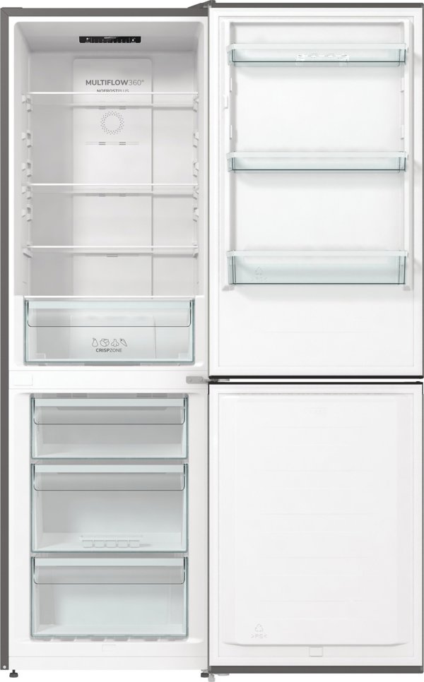 Gorenje NRK61CS2XL4 Ψυγειοκαταψύκτης Ελεύθερης Τοποθέτησης 300L Ενεργειακής Κλάσης C Γκρι
