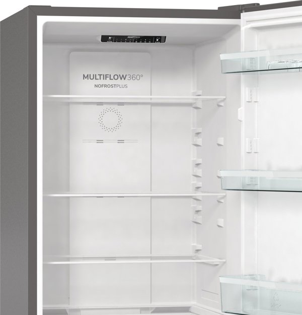 Gorenje NRK61CS2XL4 Ψυγειοκαταψύκτης Ελεύθερης Τοποθέτησης 300L Ενεργειακής Κλάσης C Γκρι