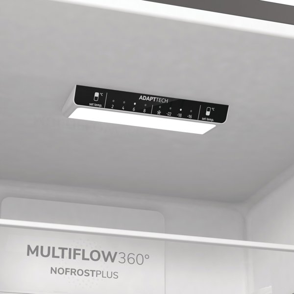 Gorenje NRK61CS2XL4 Ψυγειοκαταψύκτης Ελεύθερης Τοποθέτησης 300L Ενεργειακής Κλάσης C Γκρι