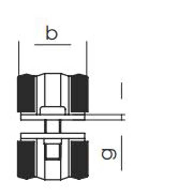 Gorgiel Uchwyt stalowy do rur uszczelka EPDM podwojny 1/2" (1031226020)