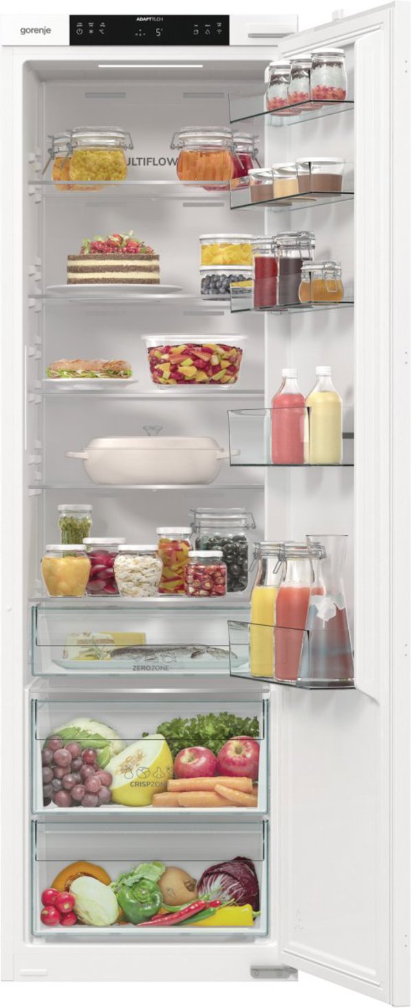 Gorenje Refrigerator | RI517E41WF | Energy efficiency class E | Built-in | Larder | Height 177.2 cm | Fridge net capacity 300 L | Display | 35 dB | White