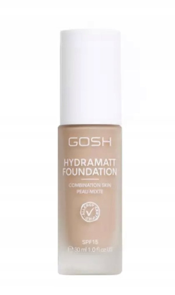 Gosh, Hydramatt, Matte, Liquid Foundation, 012N, Medium Dark, SPF15, 30 ml For Women
