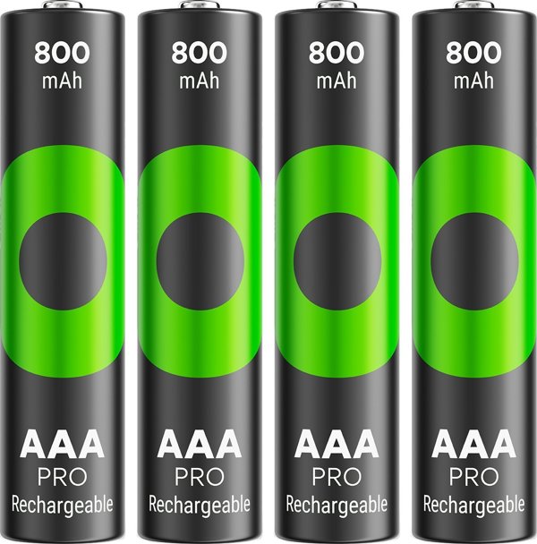 GP Επαναφορτιζόμενες Μπαταρίες Recyko Pro AAA 800mAh, Blister 4 Τεμαχίων
