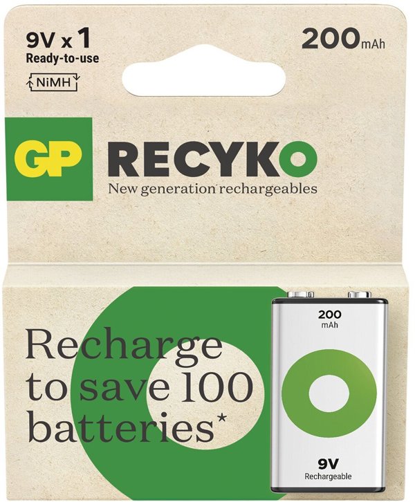 GP Akumulator ReCyko 6F22 200mAh 1 szt.