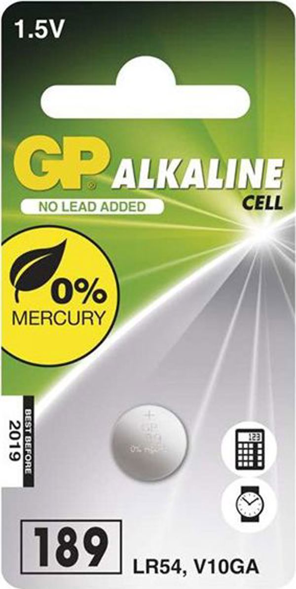Μπαταρία GP LR54 Αλκαλική 1,55V - 1 τεμάχιο