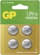 GP Μπαταρίες Λιθίου CR2032 3V, 4 Τεμάχια (4-Pack)