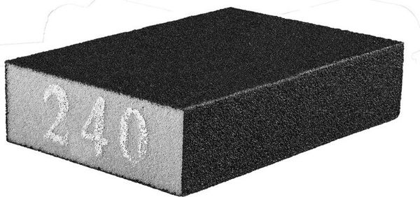 Graphite Λειαντική σπογγώδης μπάντα 70 x 25 x 100 mm, K240