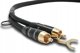 Καλώδιο Phono Melodika Purple Rain MDPHD20 2xRCA για Γραμμόφωνο με Γείωση - 2m