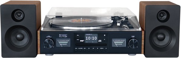 Soundmaster PL920 Πικάπ με Ιμάντα, Ημι-αυτόματο, Μαύρο Ξύλο