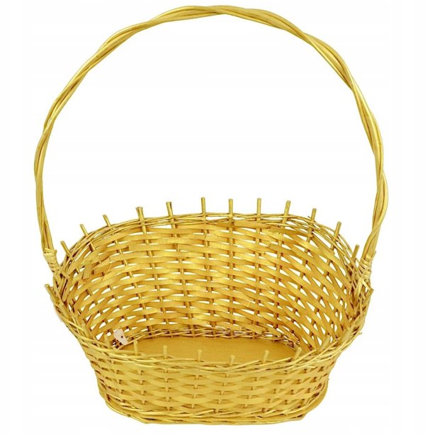Grawerkowo Kosz prezentowy 46x28x11CM złoty