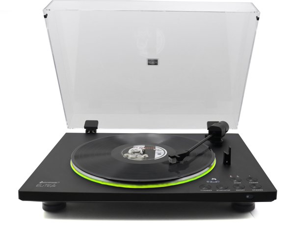 Soundmaster PL860SW Πλήρως Αυτόματο Πικάπ με Ιμάντα, Μαύρο/Διαφανές