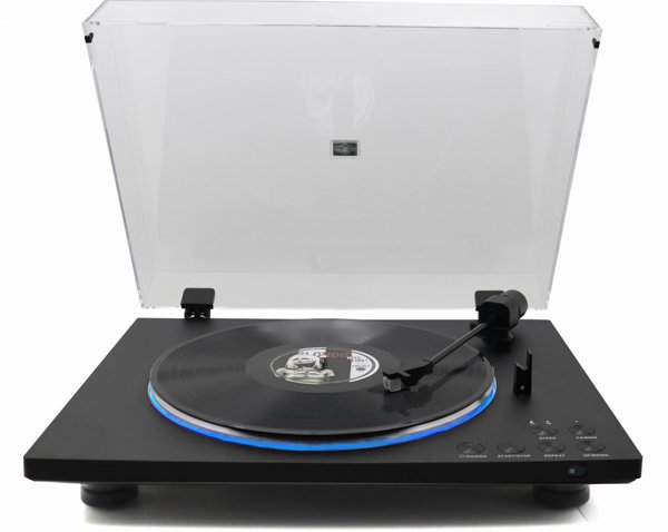 Soundmaster PL860SW Πλήρως Αυτόματο Πικάπ με Ιμάντα, Μαύρο/Διαφανές