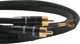 Καλώδιο Phono Melodika MDPHD25 Purple Rain Black Edition για Γραμμόφωνο, 2xRCA με Γείωση, 2.5m
