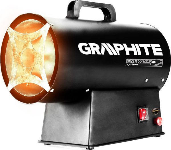 Θερμαντήρας Αερίου Graphite 58GE101 30kW, Με Μπαταρία 18V Energy+ (Solo - Χωρίς Μπαταρία & Φορτιστή)