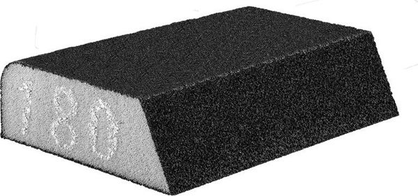 Graphite Λειαντική σπογγώδης μπάντα 98 x 25 x 68 mm, K180, πλάγια
