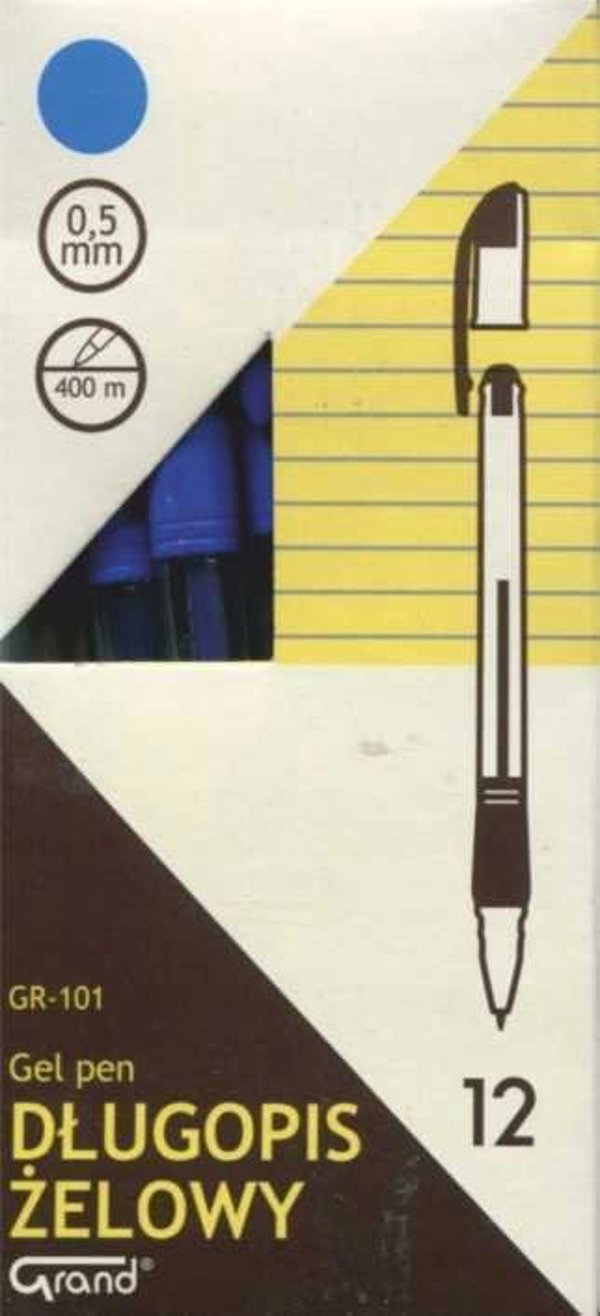 Grand Στυλό Gel GR-101, Μπλε Χρώμα, 0.5mm