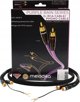 Melodika MDPHD07 Purple Rain Black Edition Καλώδιο Πικάπ 2xRCA με Καλώδιο Γείωσης - 0,75m