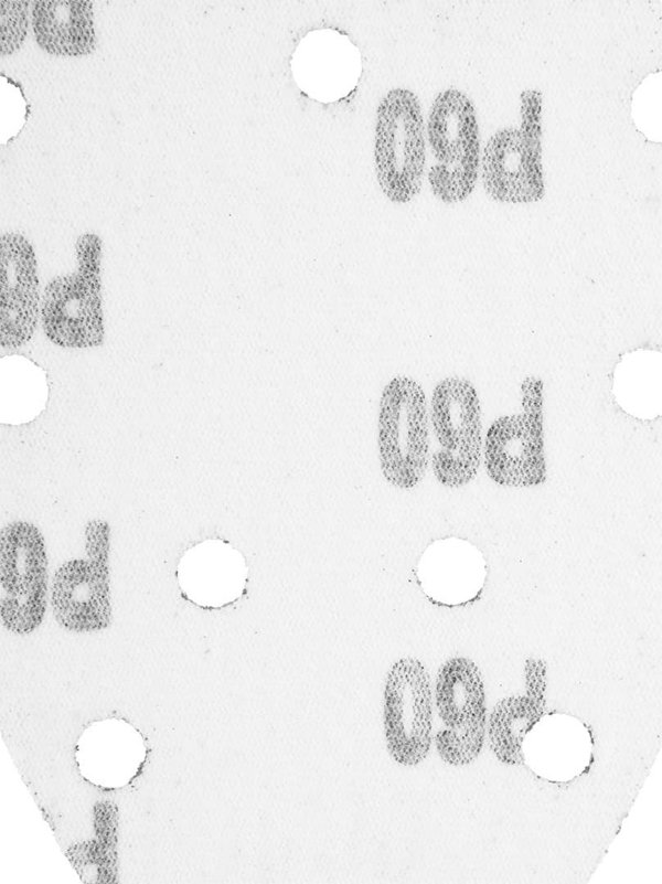 Graphite Papier scierny na rzep delta 140 x 140 x 80 mm, K60, 5 szt., z otworami