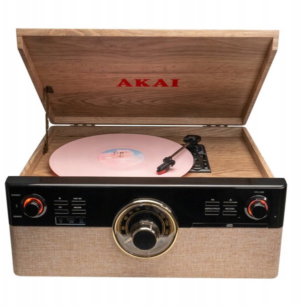 Akai ATT-300CC Πικάπ Με Ιμάντα (Belt Drive) Σε Μαύρο Χρώμα