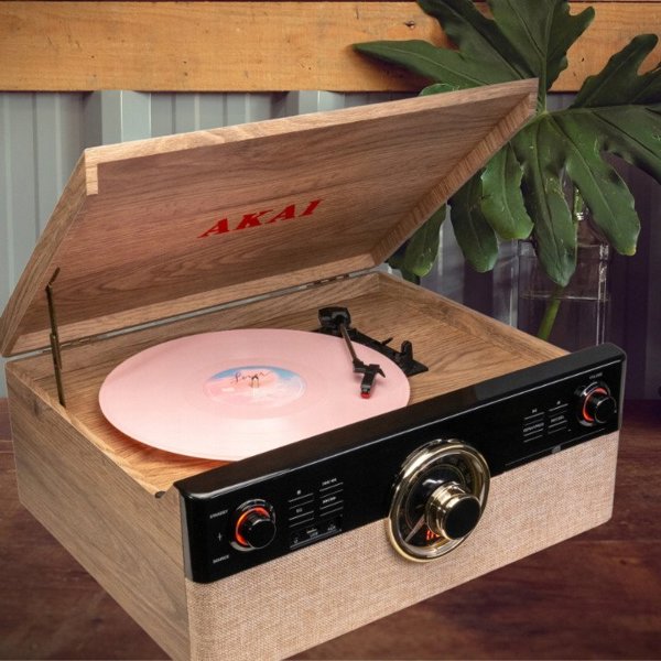 Akai ATT-300CC Πικάπ Με Ιμάντα (Belt Drive) Σε Μαύρο Χρώμα