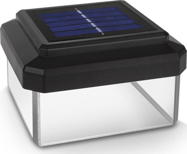 GreenBlue Ηλιακός Λαμπτήρας LED Κήπου GB128, 100x100mm, Πυραμιδική Στέγη, IP44, Ουδέτερο Λευκό Φως 4000K