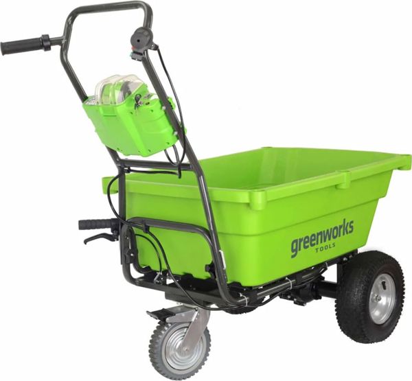 Greenworks G40GC Αυτοκινούμενο Καρότσι Κήπου Μπαταρίας 40V, Μεταβλητές Ταχύτητες & Λειτουργία Εκκένωσης