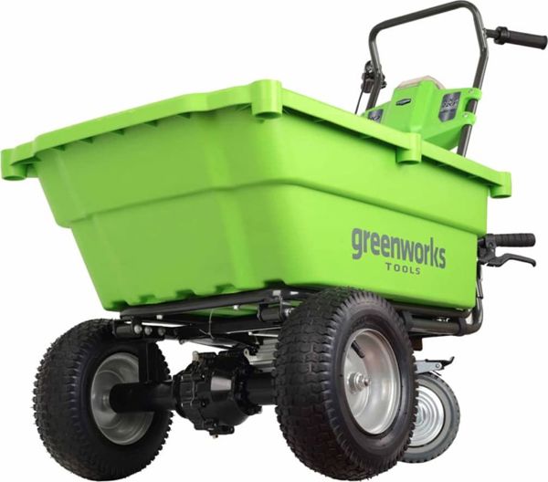 Greenworks G40GC Αυτοκινούμενο Καρότσι Κήπου Μπαταρίας 40V, Μεταβλητές Ταχύτητες & Λειτουργία Εκκένωσης