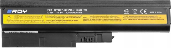 Μπαταρία Laptop Green Cell για Lenovo ThinkPad T60, T61, R60, R61, SL500, W500 - Συμβατότητα με 92P1138, 92P1139, 92P1140, 92P1141