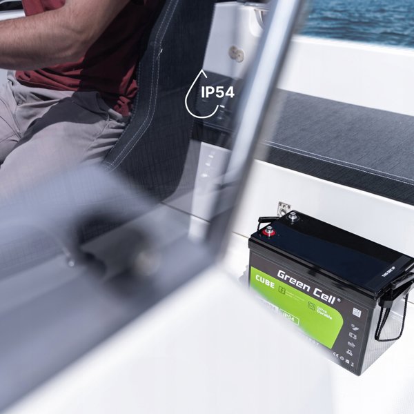 Green Cell CUBE Μπαταρία LiFePO4 100Ah 12.8V 1280Wh Λιθίου για Φωτοβολταϊκά, Τροχόσπιτα και Σκάφη